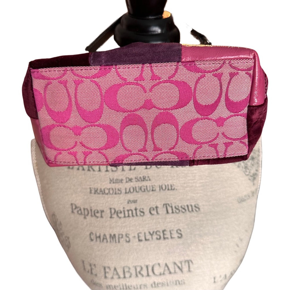 Y2K Coach Pink Patchwork Demi Baguette
Shoulder Bag Small Mini Purse - Picture 3 of 8